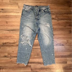 BDG Urban Outfitters Distressed Slim Straight Button Fly Jeans Size 30